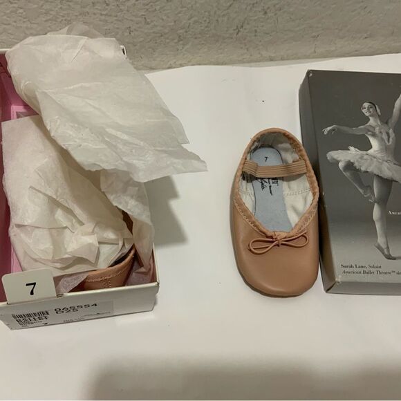 NEW ABT American Ballet Theatre SPOTLIGHTS BALLET SHOES SIZE 7 PINK LEATHER - Picture 3 of 4